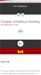 Mobile Screenshot of casperhockey.com
