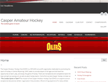 Tablet Screenshot of casperhockey.com